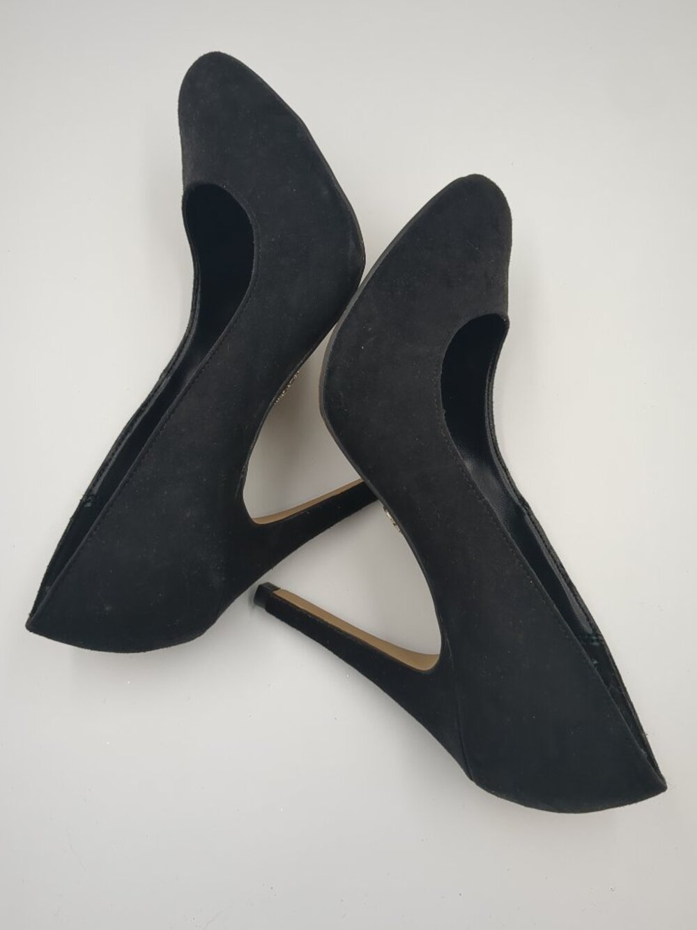 Rock & Republic Black Suede Slip-On Heel Women's size 7 - Picture 6 of 8